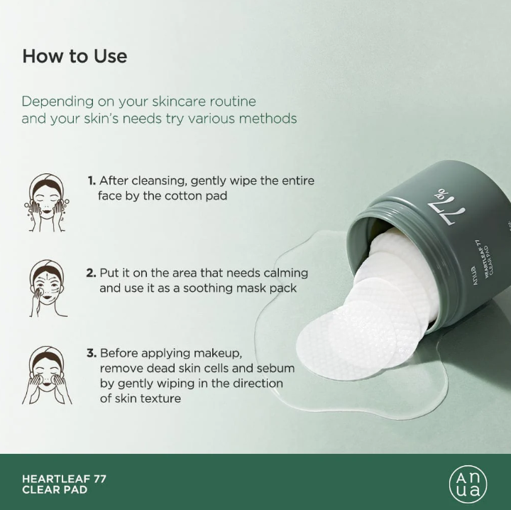 Anua Heartleaf 77 Toner Pad