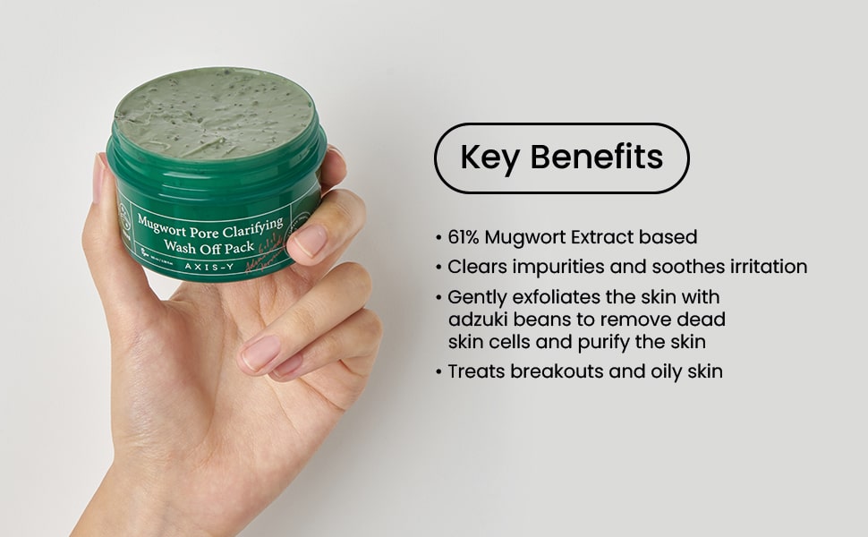 Axis-y Mugwort Pore Clarifying Wash Off Pack 50ml