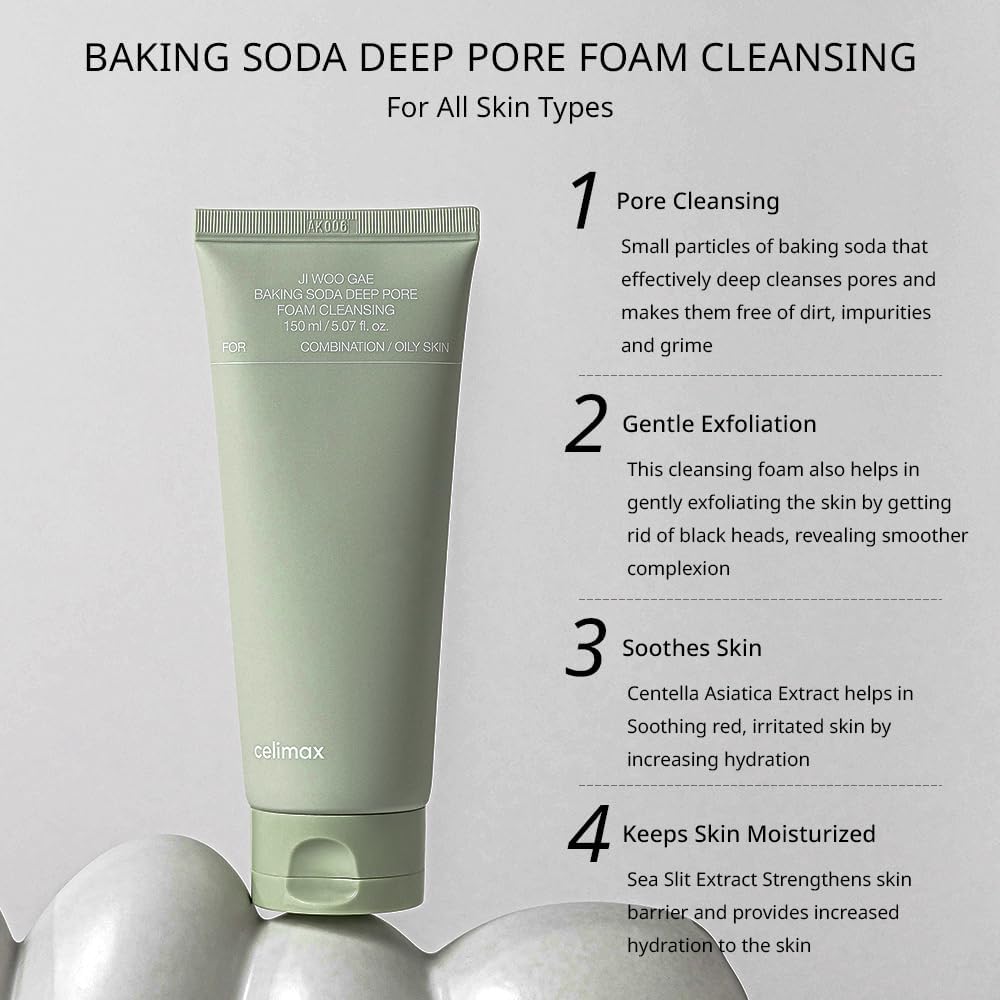 Celimax Ji Woo Gae Baking Soda Deep Pore Foam Cleansing