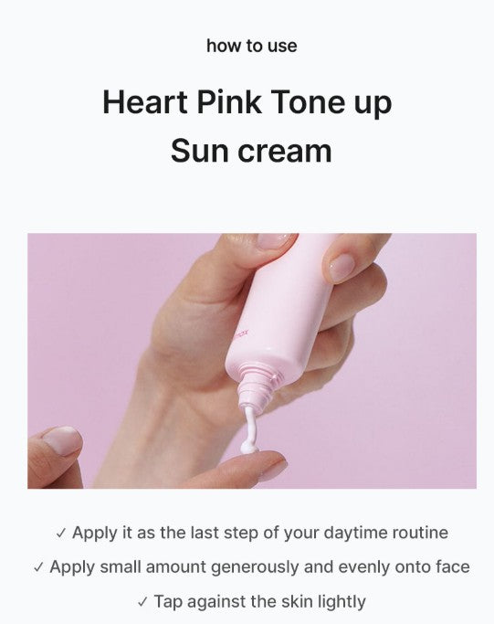 Celimax Heart Pink Tone Up Sun Cream