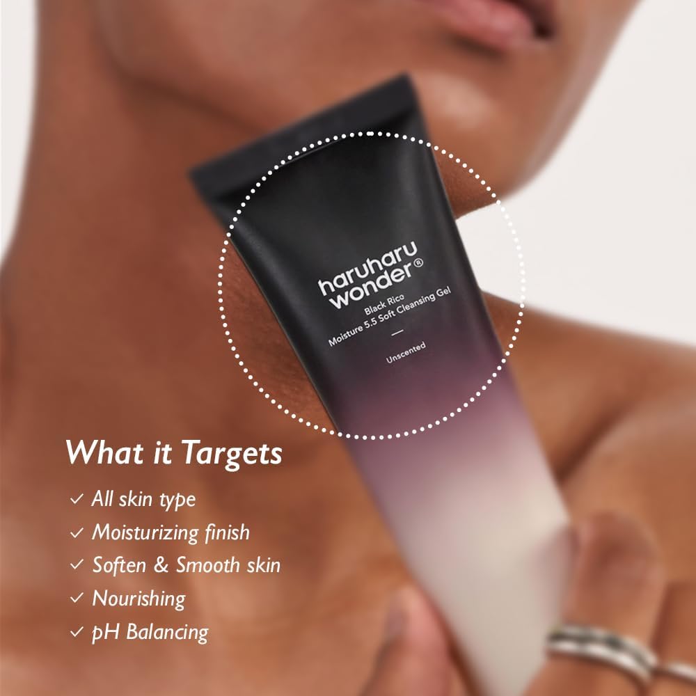 Haruharu Wonder Black Rice Moisture 5.5 Soft Cleansing Gel