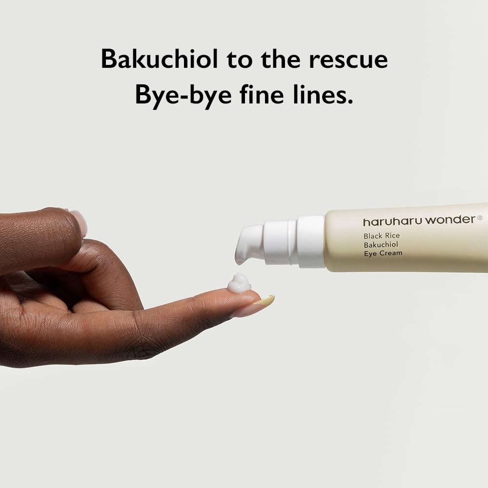 Haruharu Wonder Black Rice Bakuchiol Eye Cream Vegan Alternative Retinol