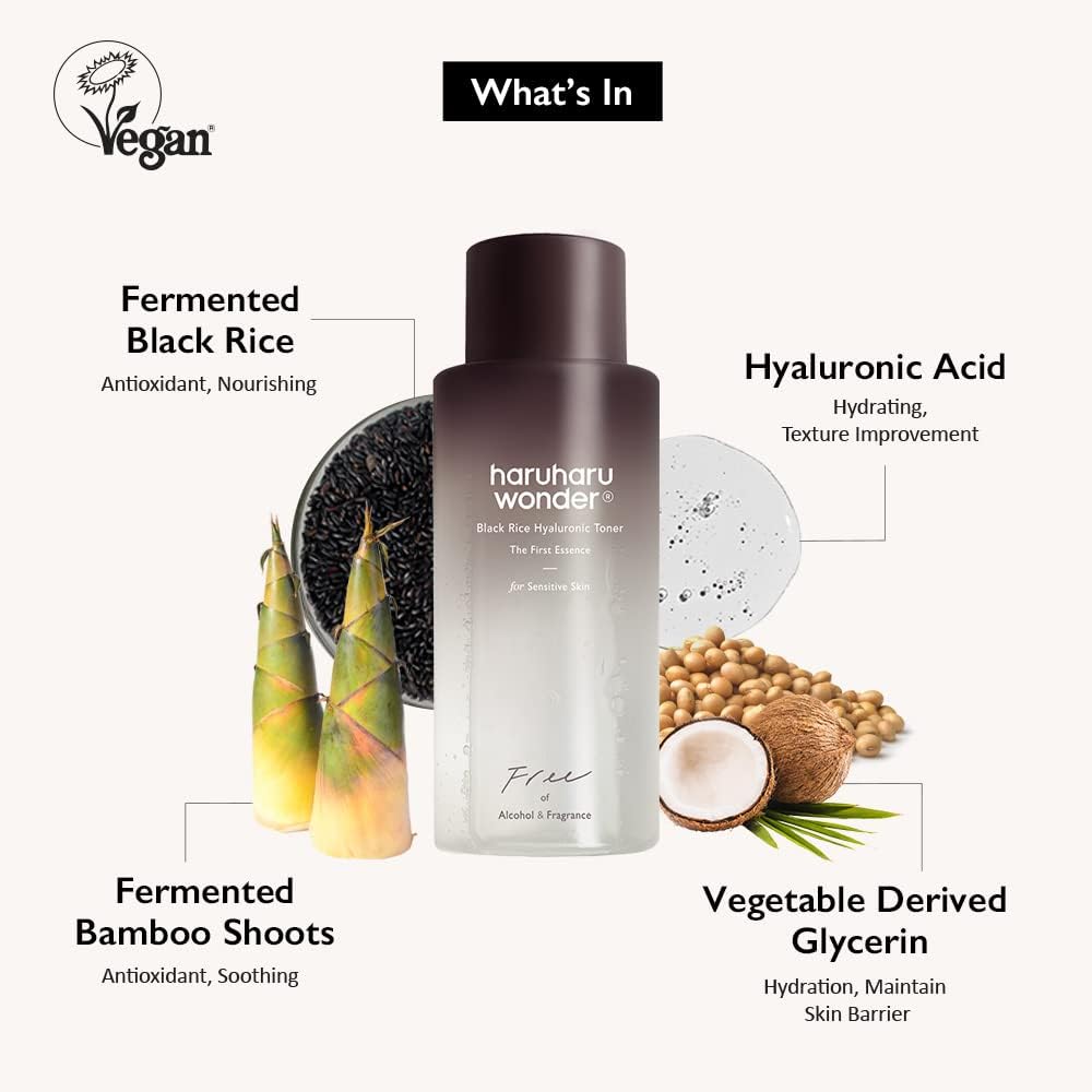 Haruharu Wonder Black Rice Hyaluronic Toner for Sensitive Skin