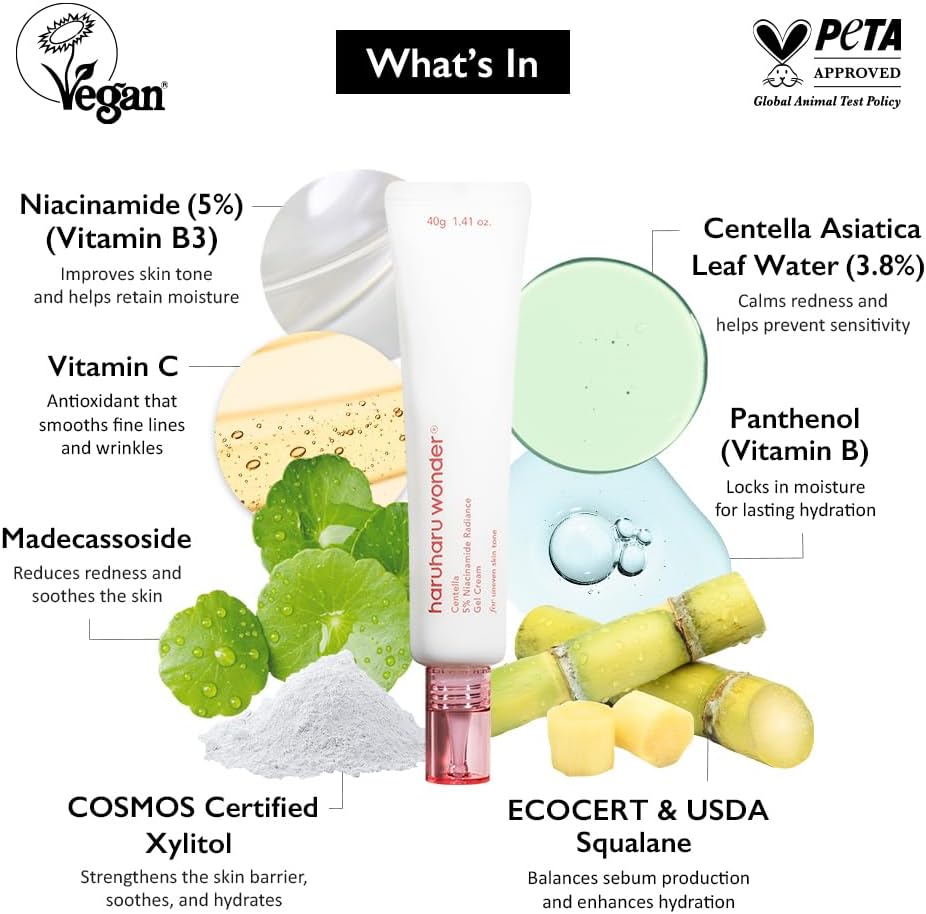 Haruharu Wonder Centella 5% Niacinamide Radiance Gel Cream