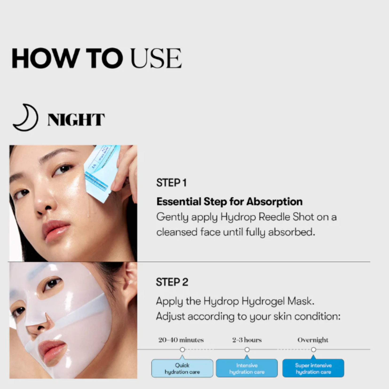VT Cosmetics Hydrop Reedle Shot 100 2-Step Hydrogel Aqua Mask