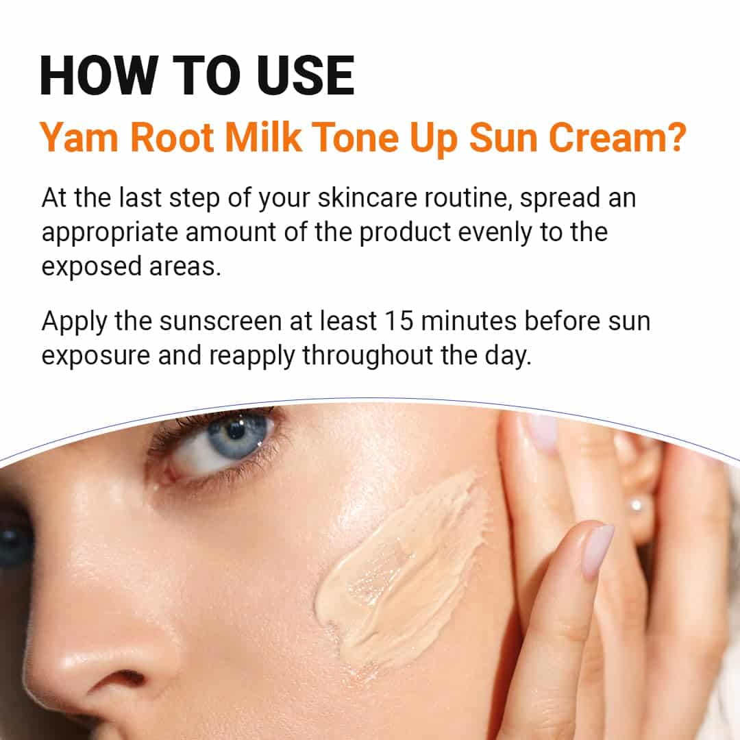 Isntree Yam Root Milk Tone Up Sun Cream SPF50+ PA++++