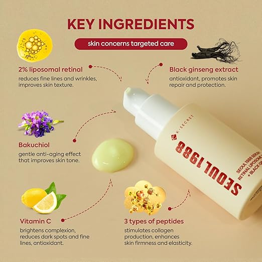 K-Secret Seoul 1988 Serum Retinal Liposome 2% + Black Ginseng – Secret Skin