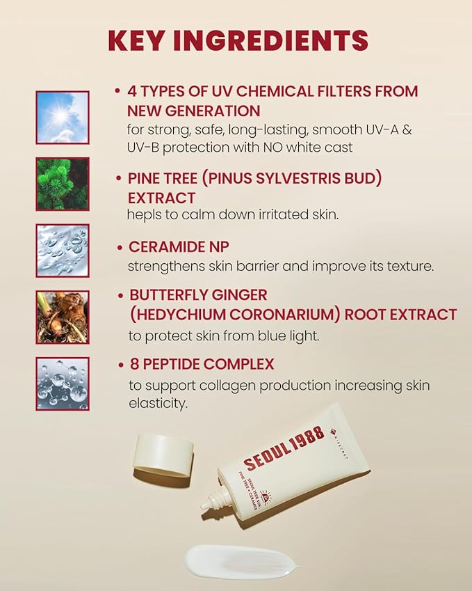 K-Secret Seoul 1988 Sun: Pine Tree + Ceramide Sunscreen