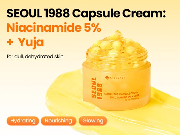 K-Secret Seoul 1988 Capsule Cream: Niacinamide 5% + Yuja
