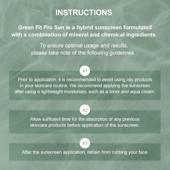 Kaine Green Fit Pro Sun SPF 50+ PA++++