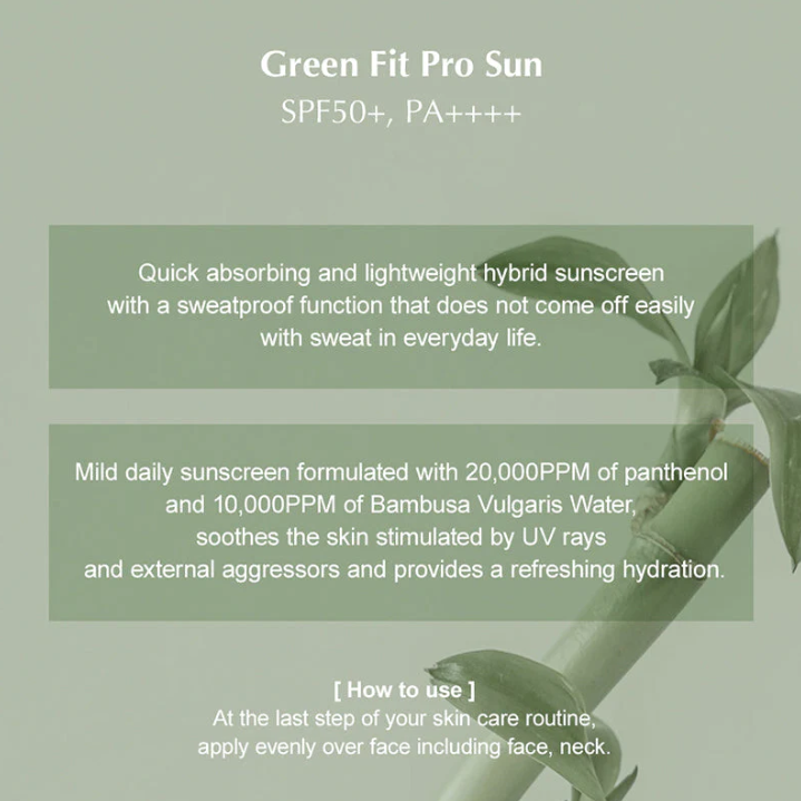 Kaine Green Fit Pro Sun SPF 50+ PA++++