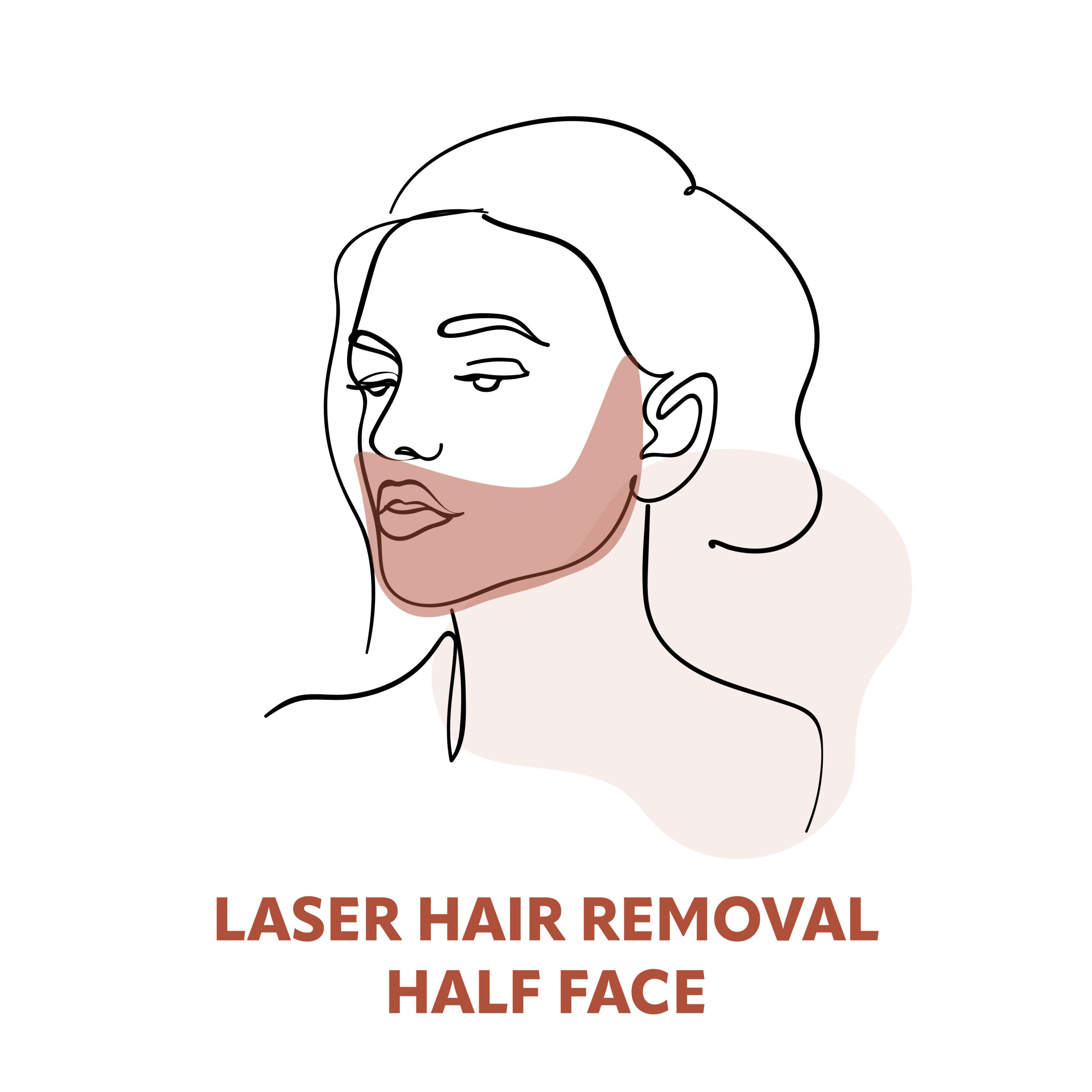 Half-Face Laser Hair Removal Treatments