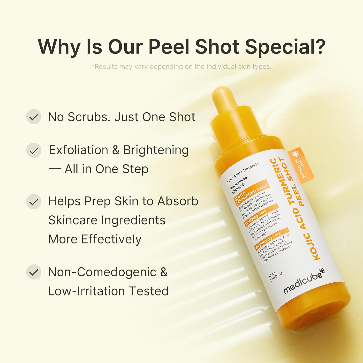 Medicube Kojic Acid Turmeric Peel Shot