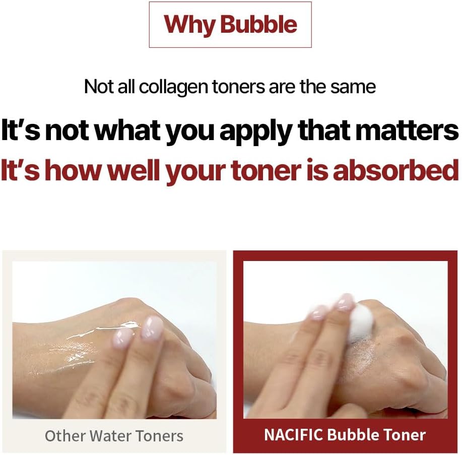 Nacific Rice + Pepta Collagen Glow Bubble Toner