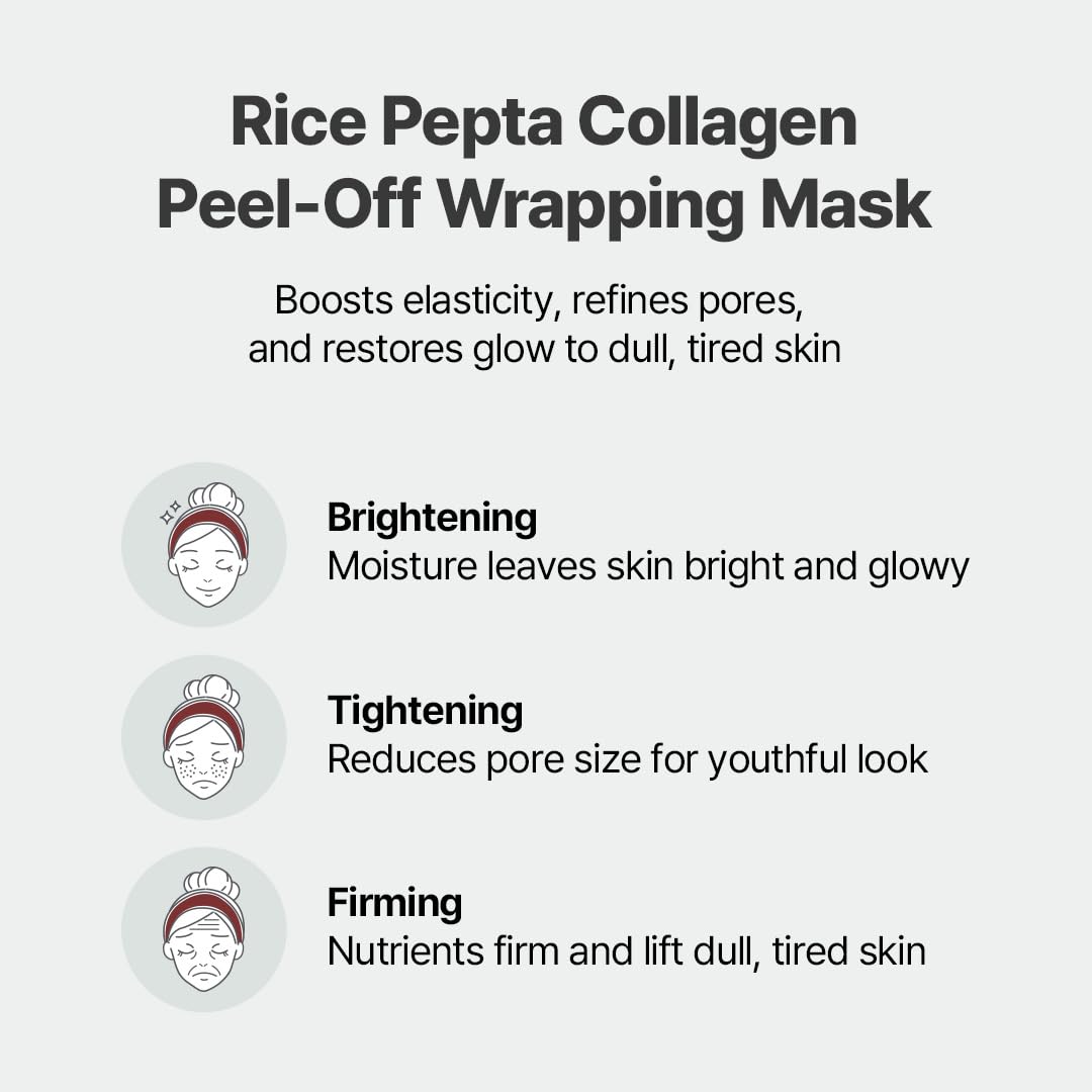 Nacific Rice + Pepta Collagen Peel-Off Wrapping Mask
