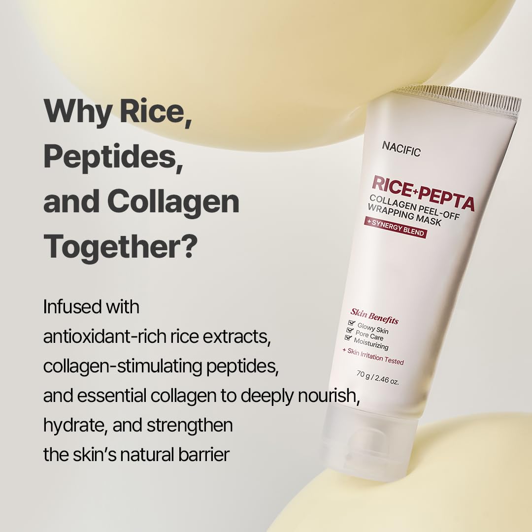 Nacific Rice + Pepta Collagen Peel-Off Wrapping Mask