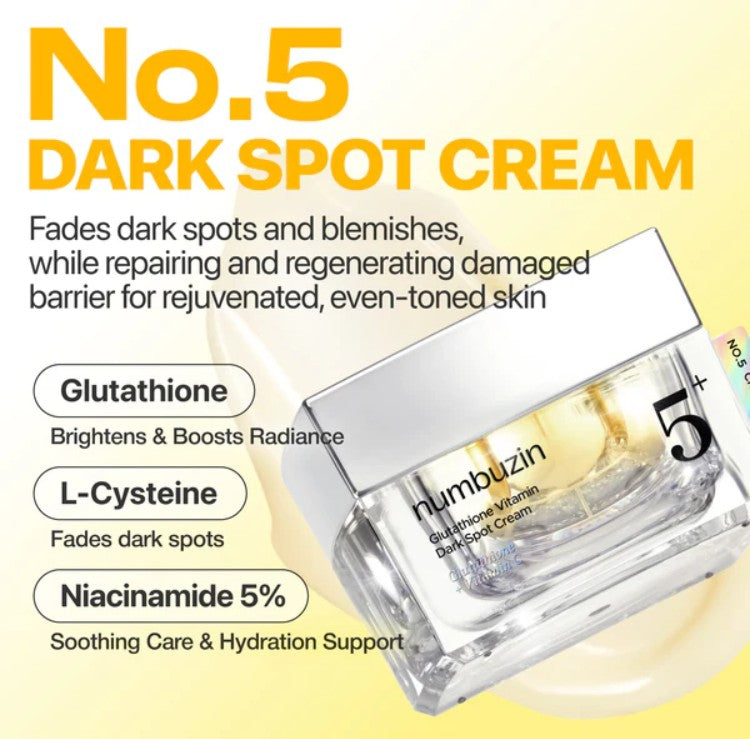 Numbuzin No.5+ Glutathione Vitamin Dark Spot Cream