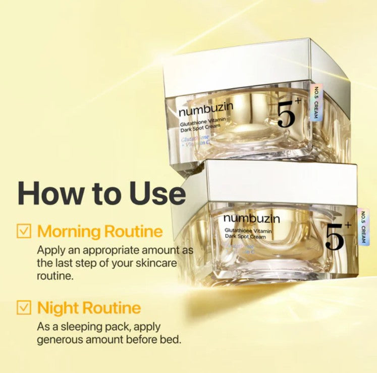 Numbuzin No.5+ Glutathione Vitamin Dark Spot Cream