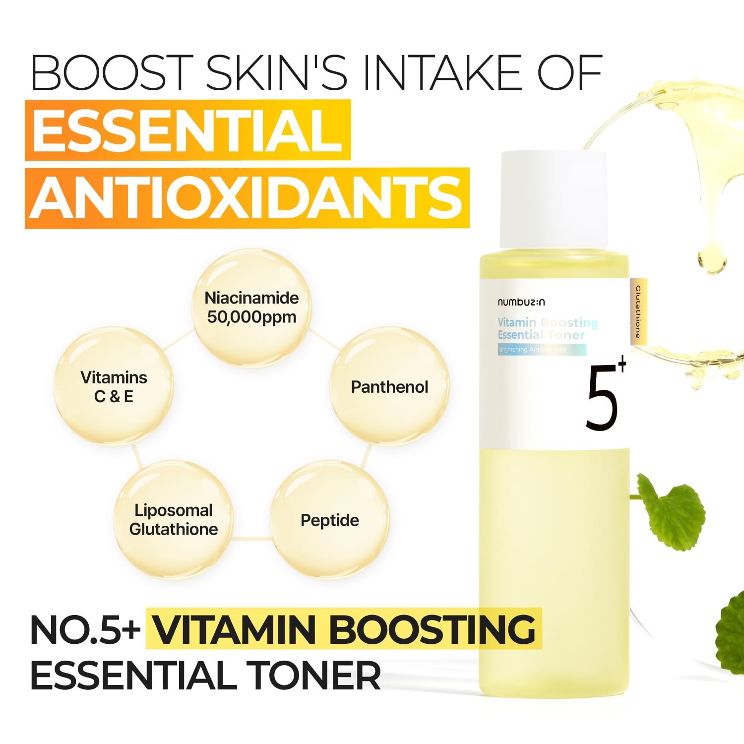 Numbuzin No.5+ Glutathione Vitamin Concentrated Toner