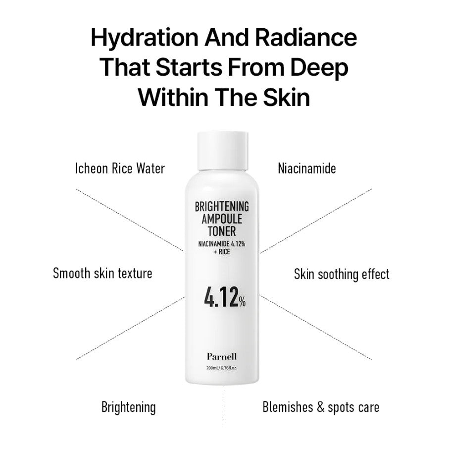 Parnell Niacinamide and Rice Brightening Ampoule Toner