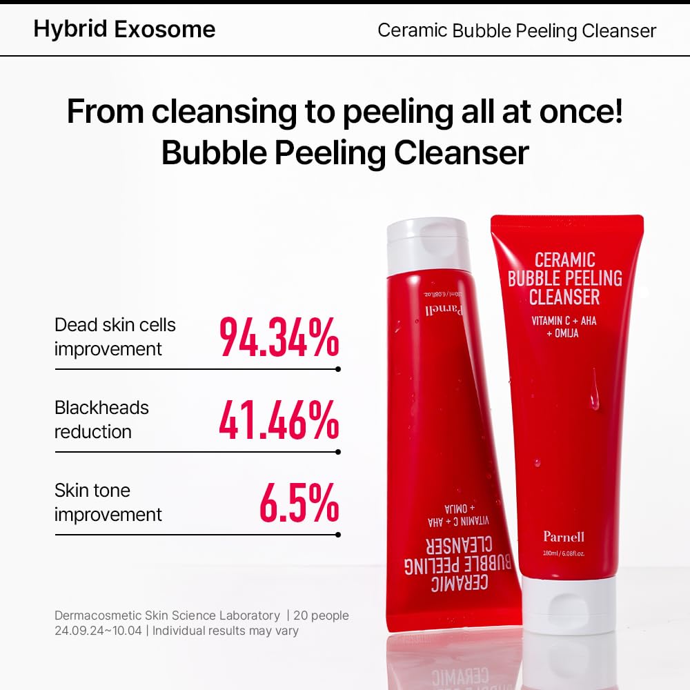 Parnell AHA and Omija Ceramic Bubble Peeling Cleanser