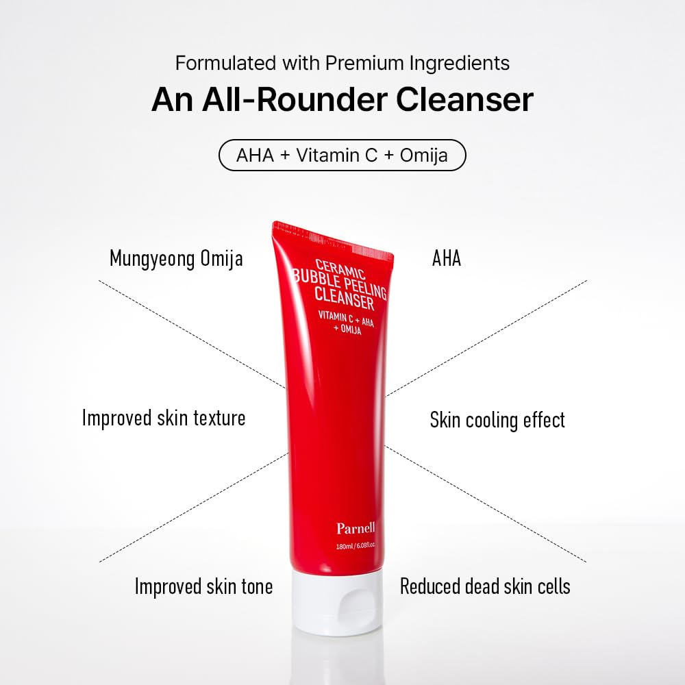 Parnell AHA and Omija Ceramic Bubble Peeling Cleanser