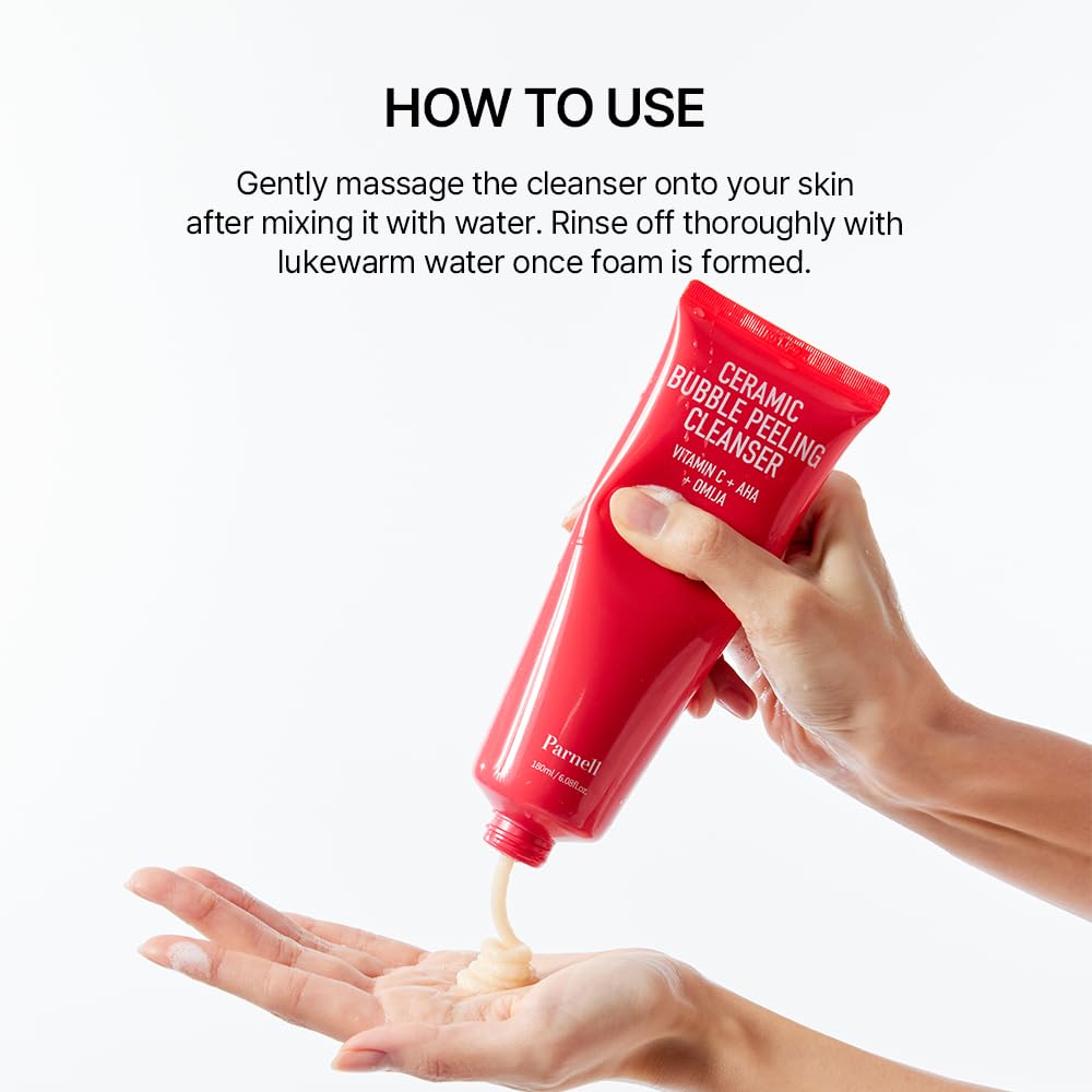 Parnell AHA and Omija Ceramic Bubble Peeling Cleanser