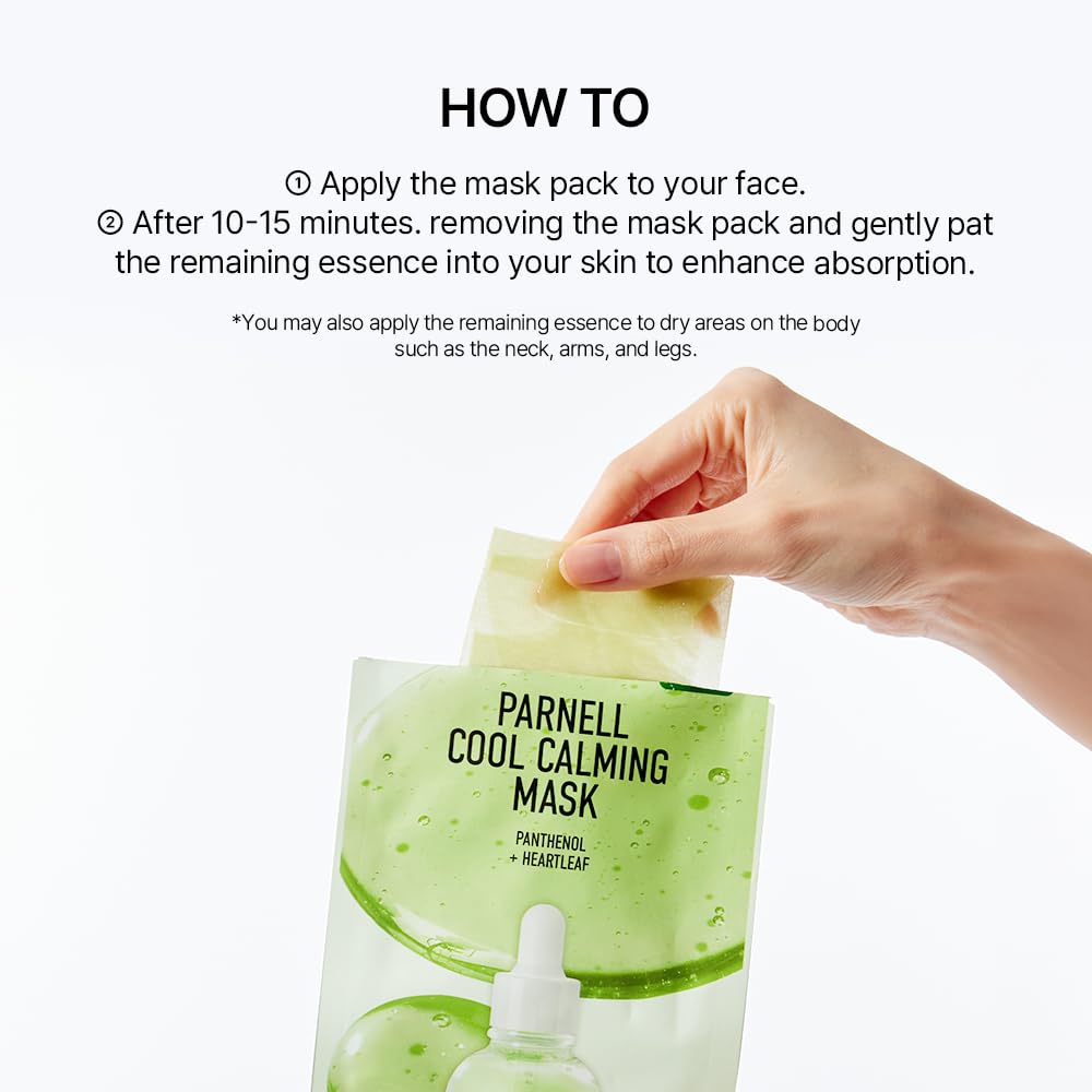 Parnell Panthenol and Heartleaf Cool Calming Mask