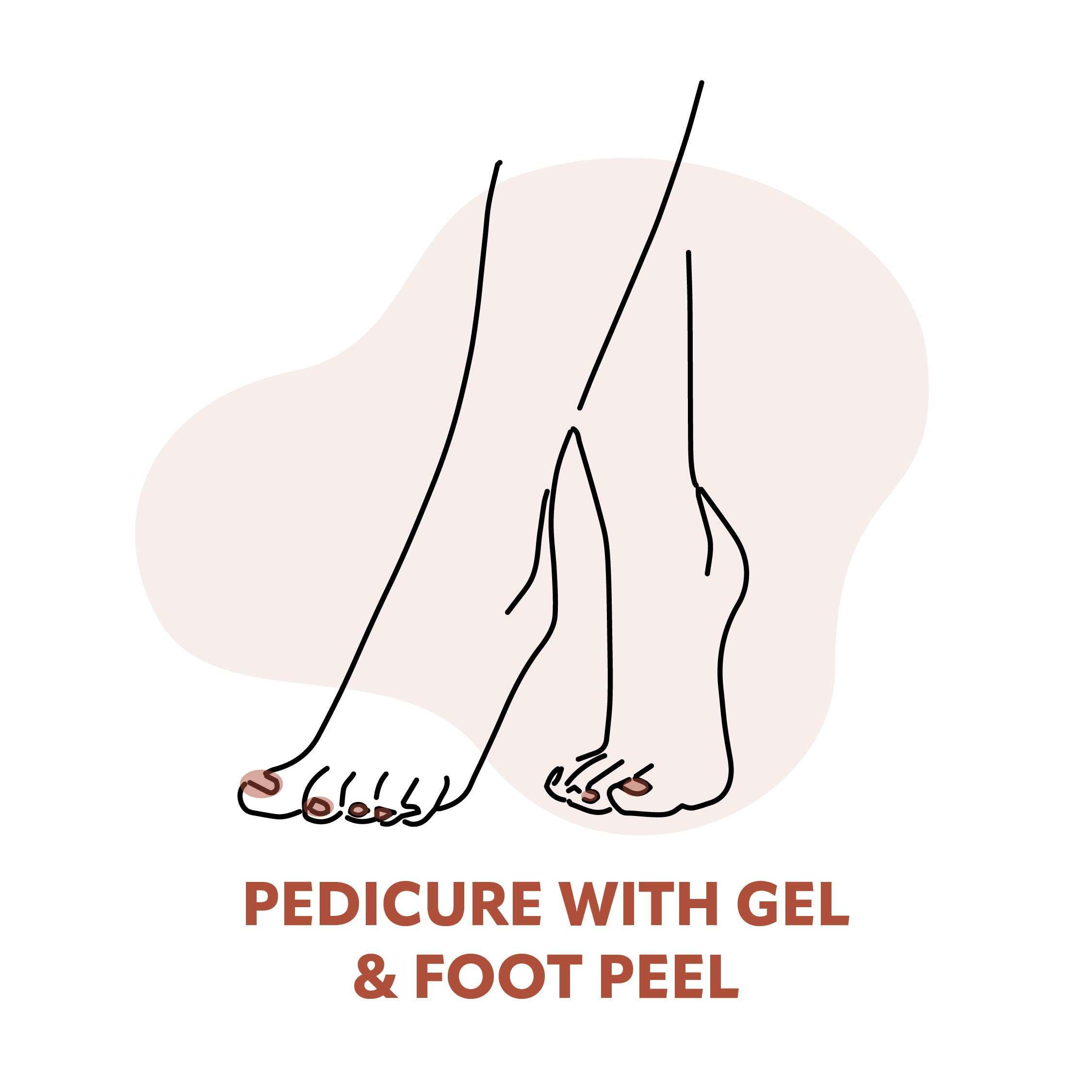 Pedicure with Gel & Foot Peel
