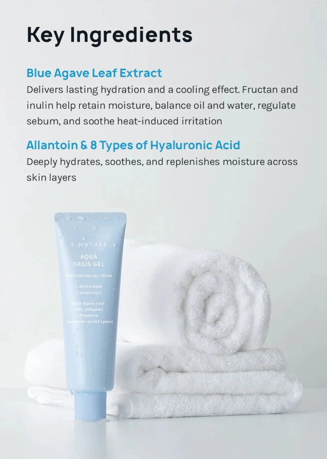 S.Nature Aqua Oasis Gel Moisturizing Gel Cream