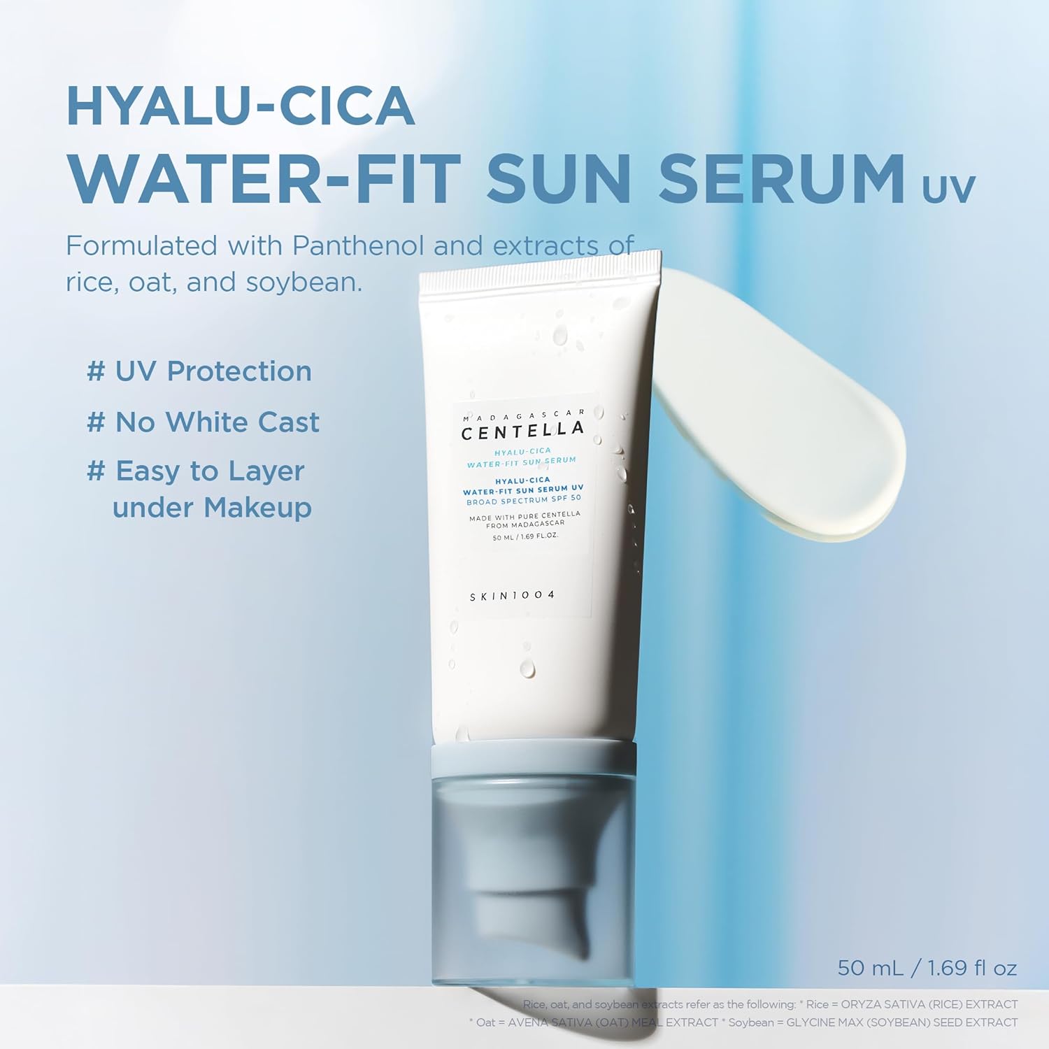 Skin1004 Madagascar Centella Hyalu-Cica Water-Fit Sun Serum SPF50+ PA++++