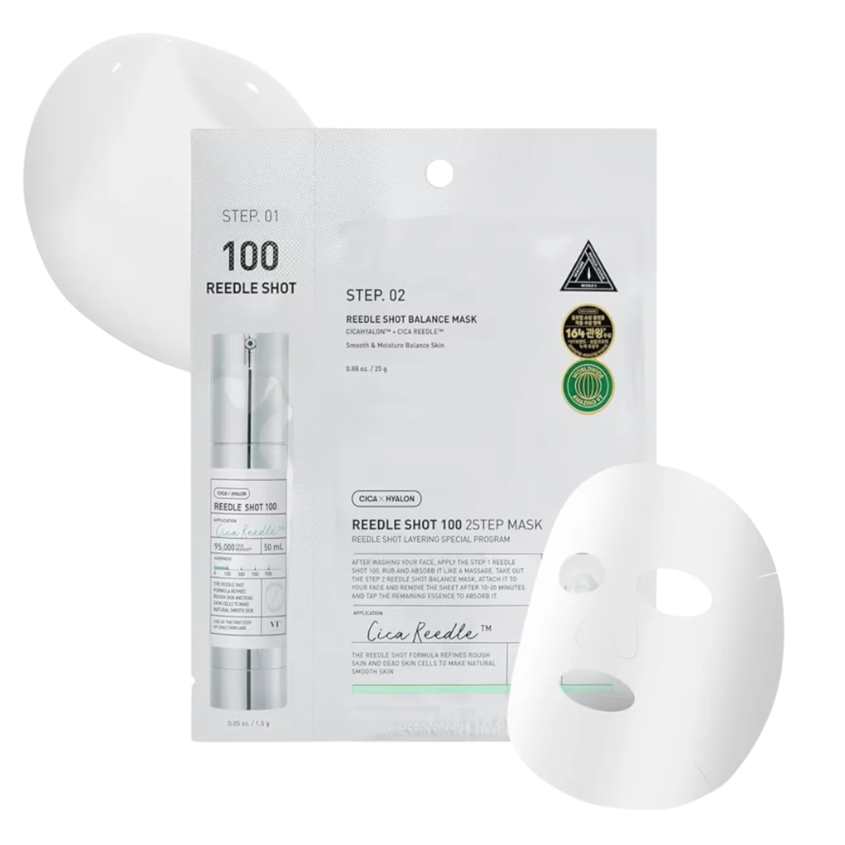 VT Cosmetics Reedle Shot 100 2 Step Mask
