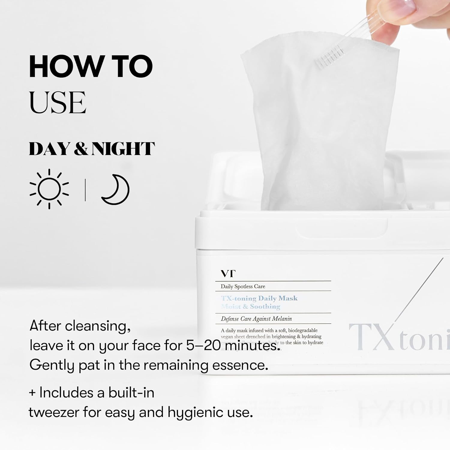 VT Cosmetics Daily Spotless Care TX-Toning Daily Mask