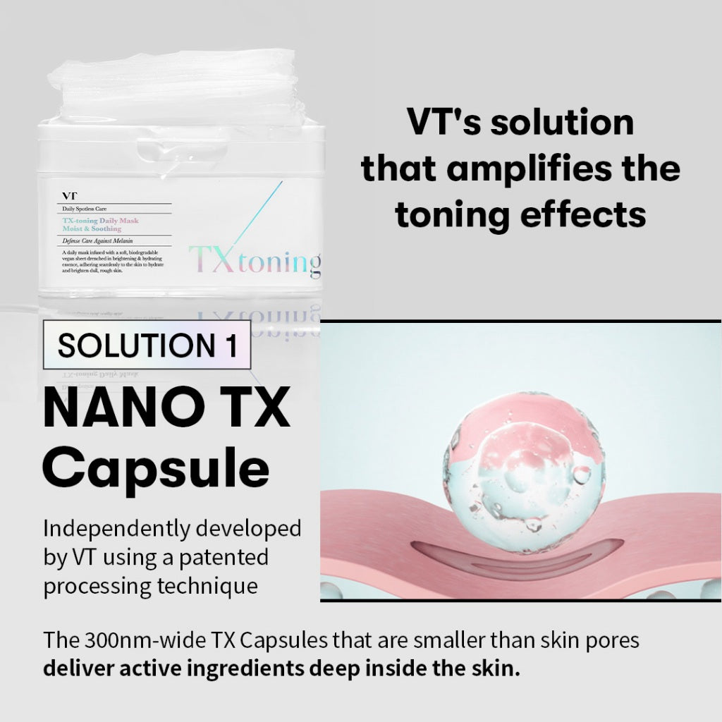 VT Cosmetics Daily Spotless Care TX-Toning Daily Mask