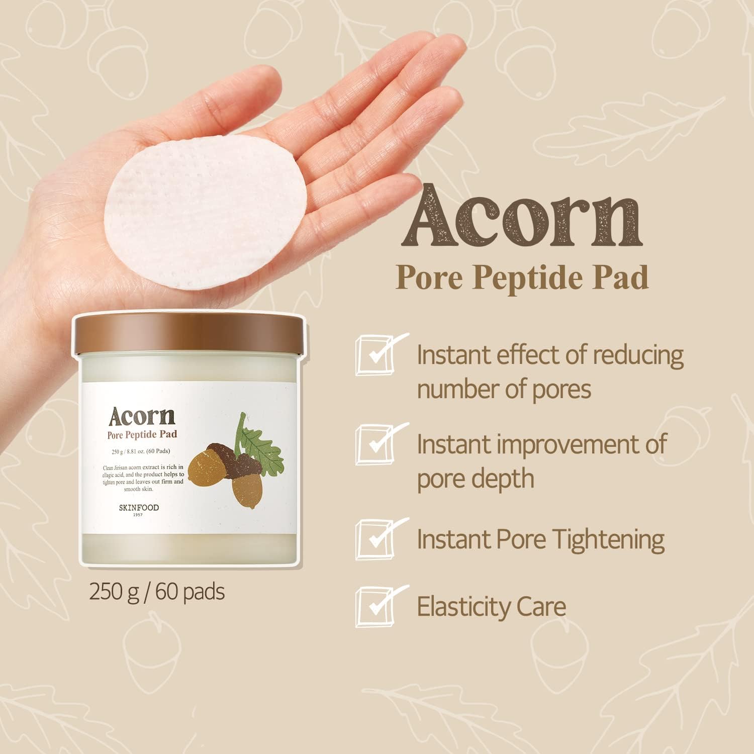 Skinfood Acorn Pore Peptide Pad