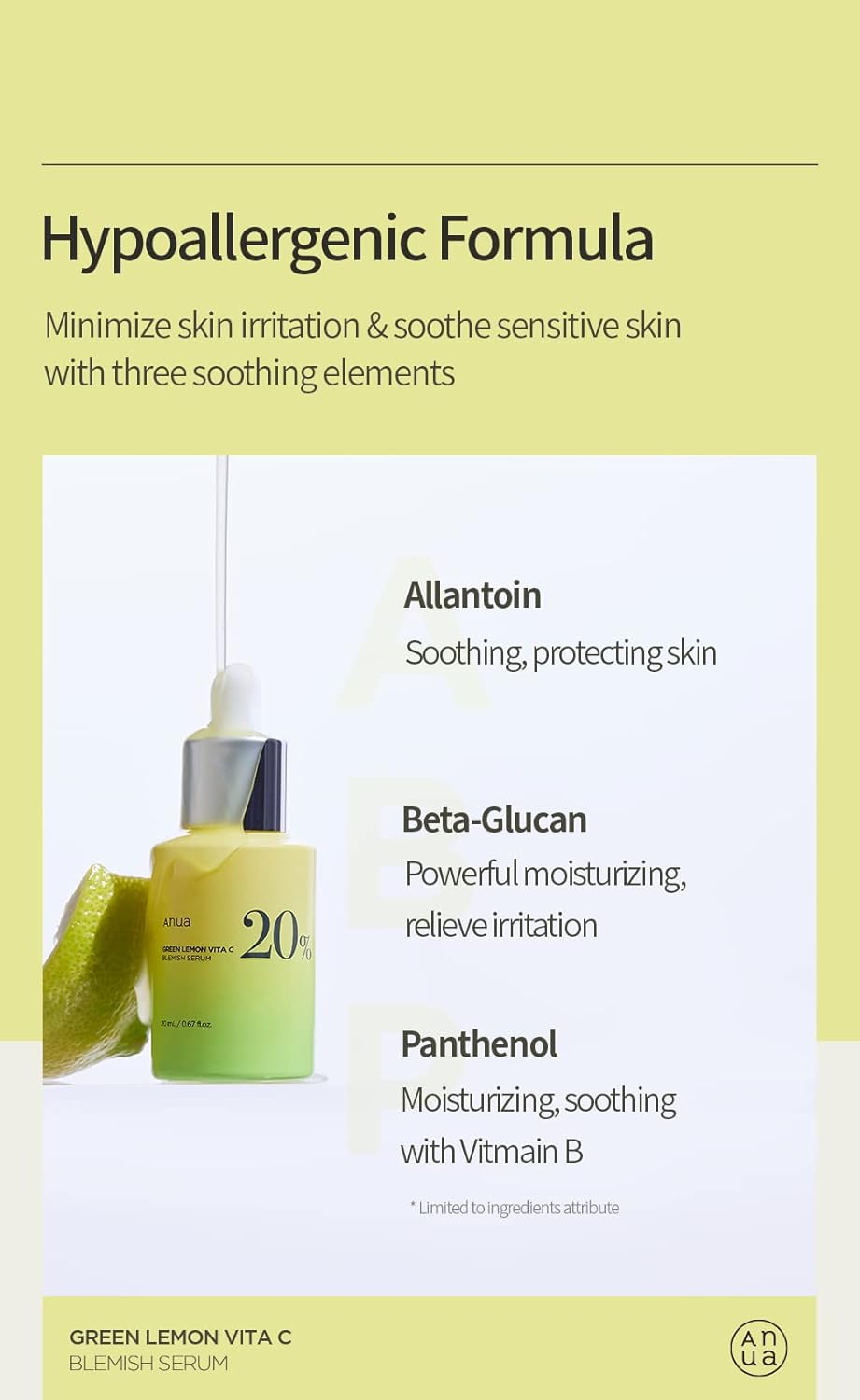 Anua Green Lemon Vita C Blemish Serum