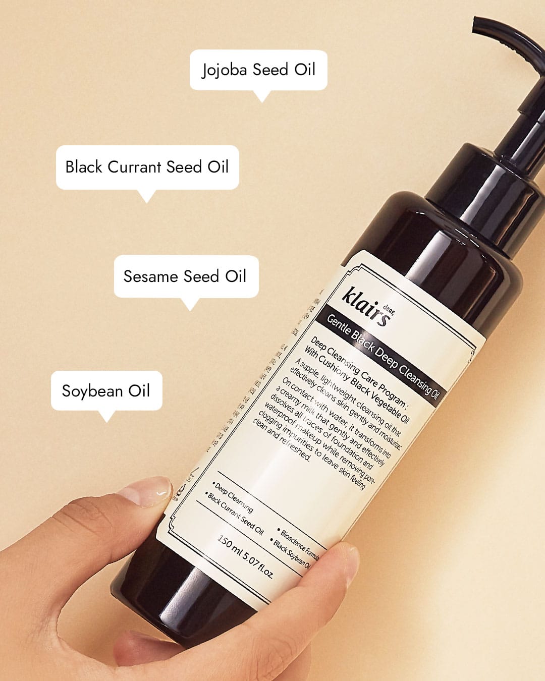 dear Klairs Gentle Black Deep Cleansing Oil 150ml