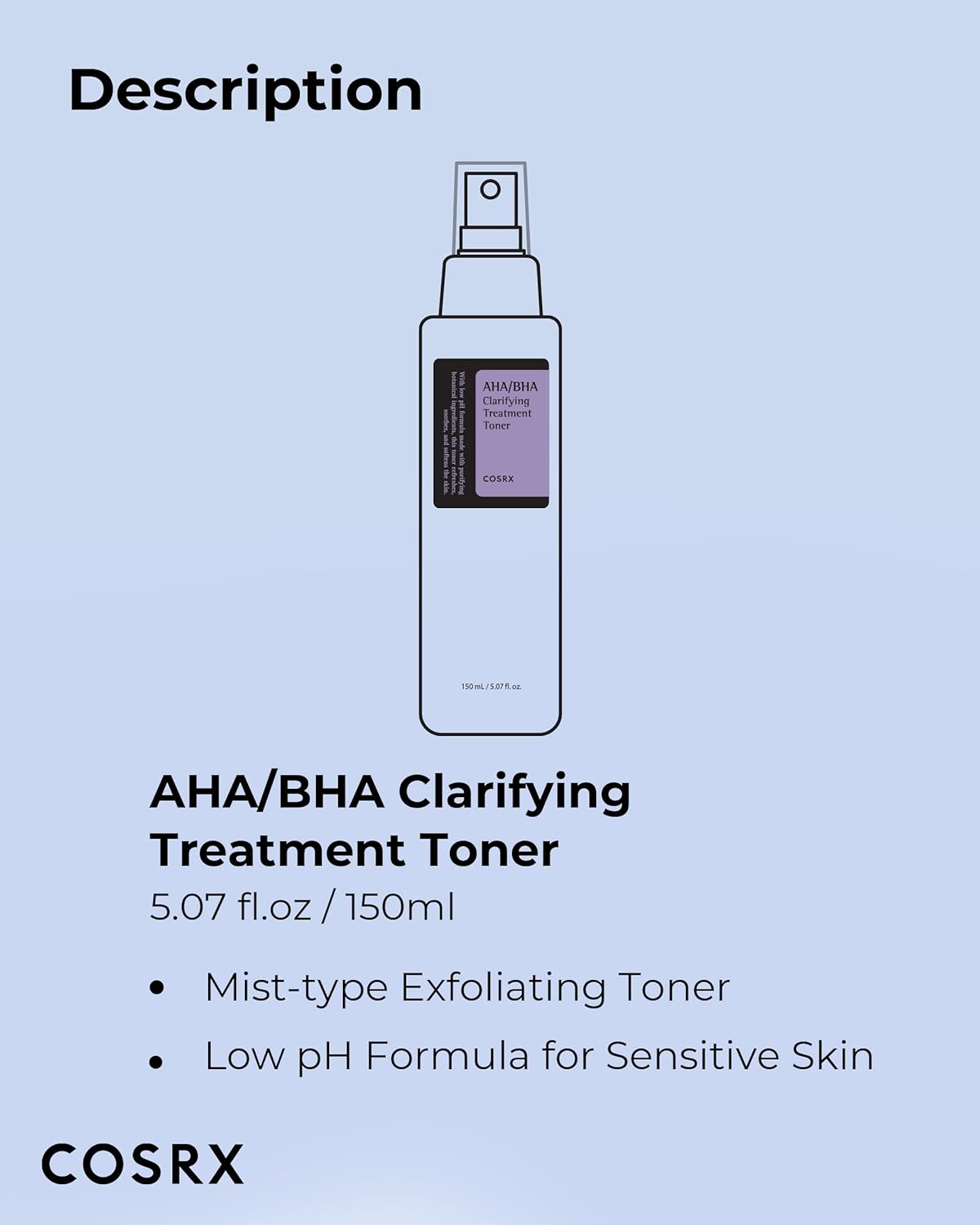 COSRX AHA BHA Clarifying Treatment Toner