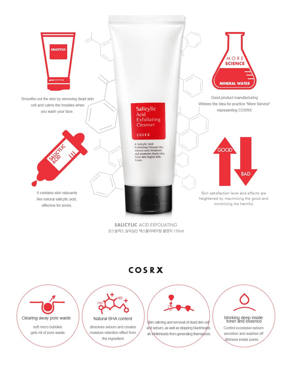 COSRX Salicylic Acid Daily Gentle Cleanser 50ml