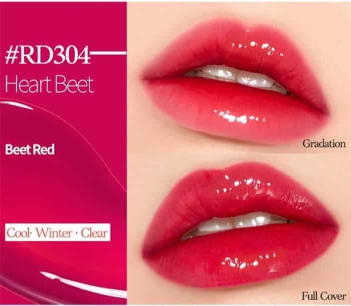 Etude Glass Rouge Lip Tint BR304 Heart Beet