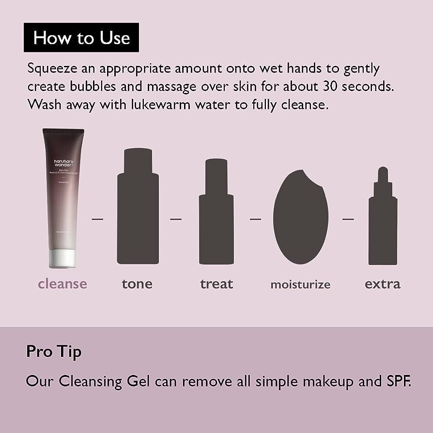 Haruharu Wonder Black Rice Moisture 5.5 Soft Cleansing Gel