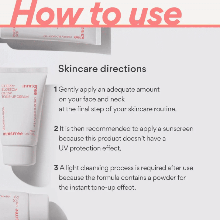 Innisfree Cherry Blossom Glow Tone-up Cream