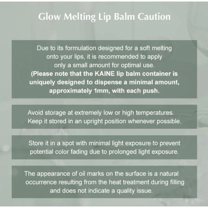 Kaine Glow Melting Lip Balm No.02 Rosy Plum