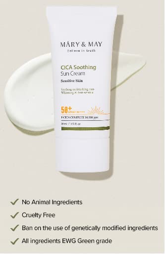 Mary &amp; May Vegan Cica Soothing Sun Cream