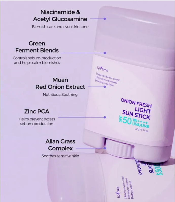 Isntree Onion Fresh Sun Stick SPF50+ PA++++