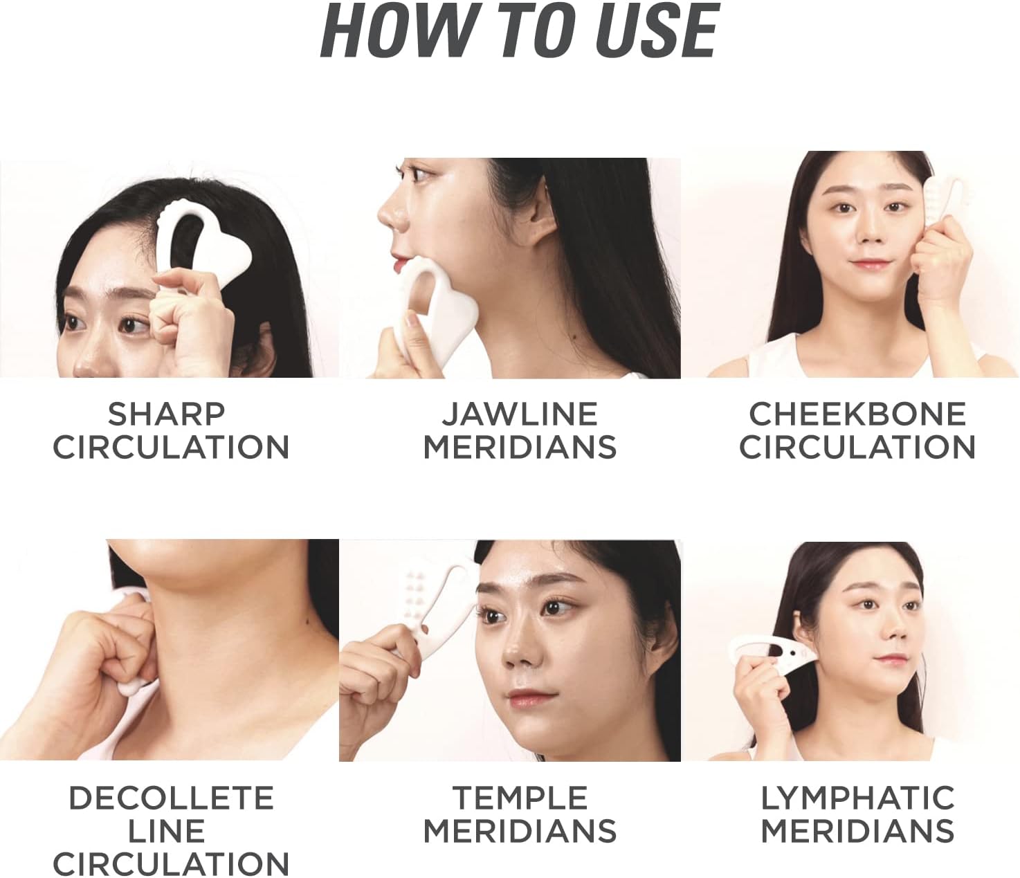 Milk Touch Slim Face Ceramic Gua Sha