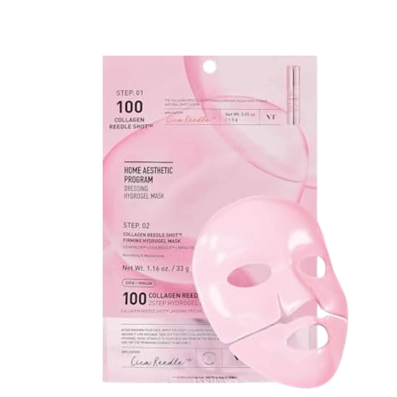 VT Cosmetics Collagen Reedle Shot 100 2-Step Hydrogel Firming Mask