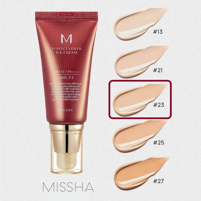 M PERFECT COVER BB CREAM SPF42 PA+++ (23 NATURAL BEIGE) 4