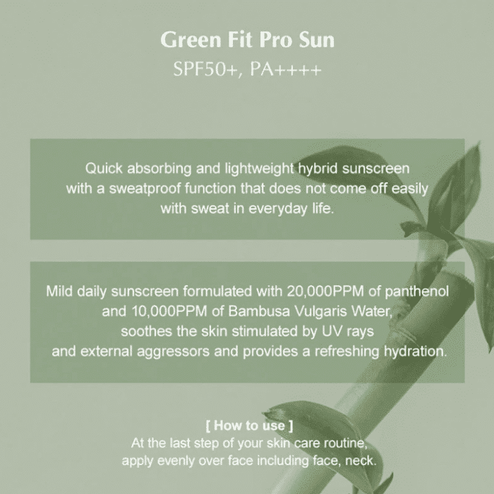 Kaine Green Fit Pro Sun SPF 50+ PA++++ - Image 6