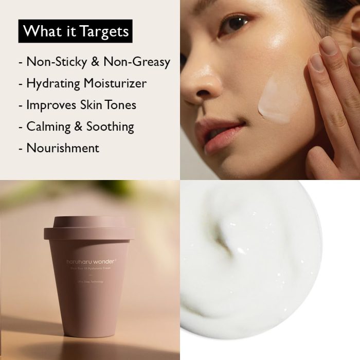 Haruharu Wonder Black Rice 10 Hyaluronic Cream 90ml - Image 5